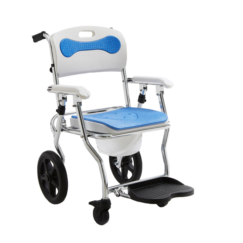 CHAISE DE DOUCHE ROULANTE MULTIFONCTION EN ALUMINIUM