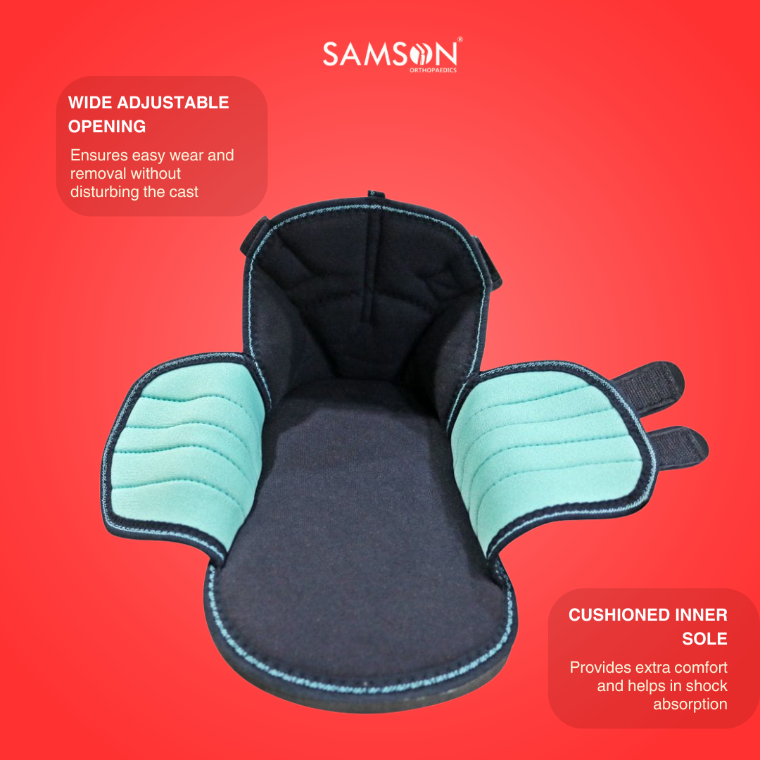 Chaussure plâtrée | Support orthopédique pour la récupération après une fracture et la protection contre les blessures