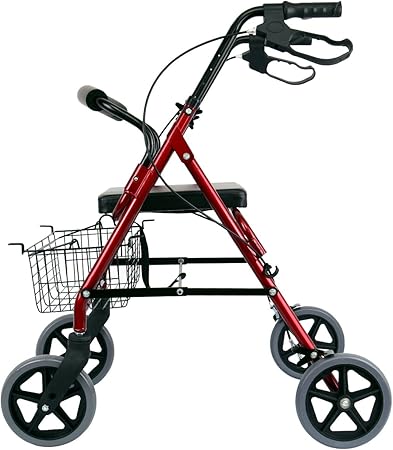 Rollator pliable léger en aluminium