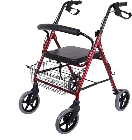 Rollator pliable léger en aluminium