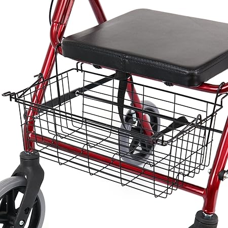 Rollator pliable léger en aluminium