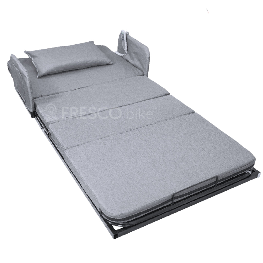 Lit électrique pliant relevable avec dossier et repose-pieds réglables