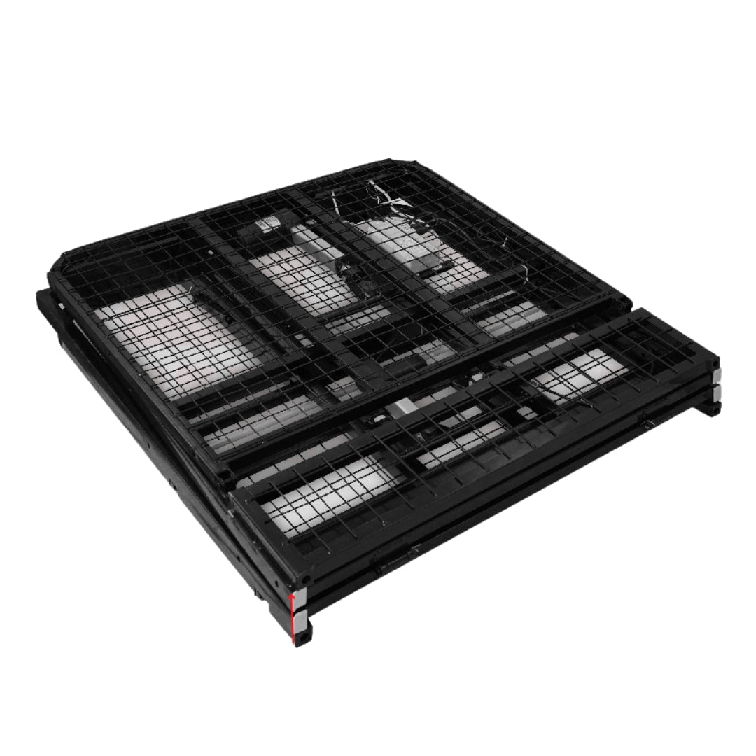 Lit électrique pliant relevable avec dossier et repose-pieds réglables