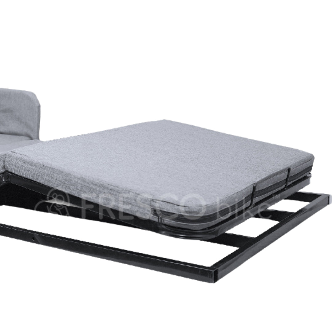 Lit électrique pliant relevable avec dossier et repose-pieds réglables