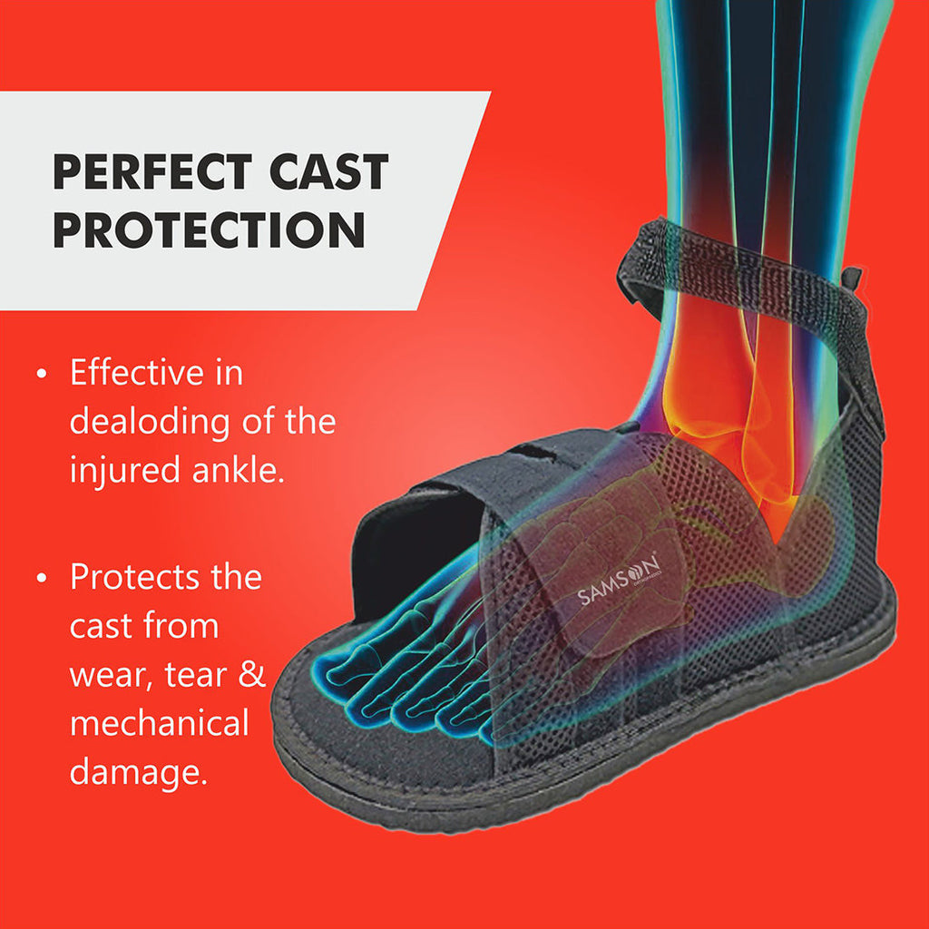 Chaussure plâtrée | Support orthopédique pour la récupération après une fracture et la protection contre les blessures