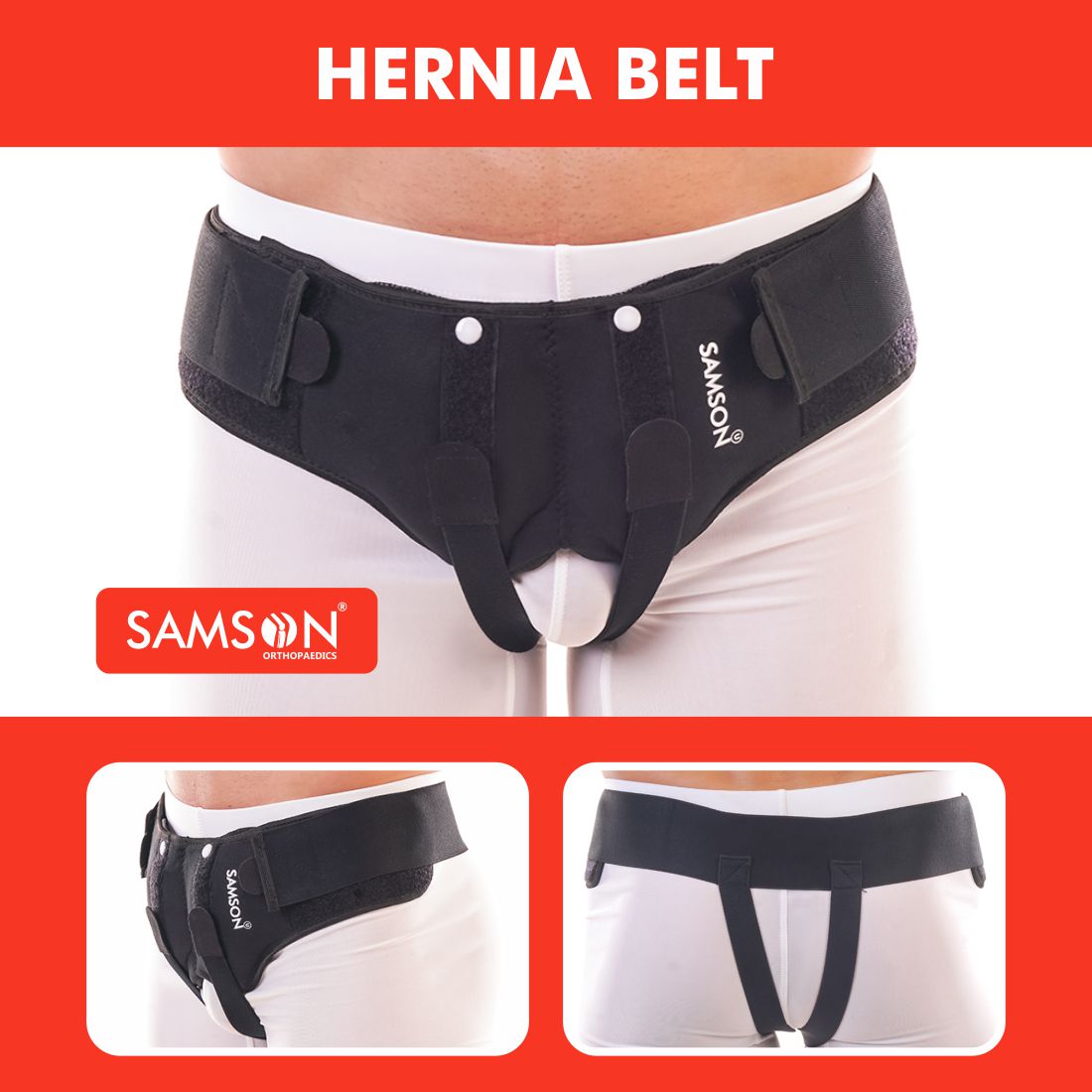Ceinture herniaire | Soutien ajustable pour soulager la hernie et favoriser la récupération post-opératoire