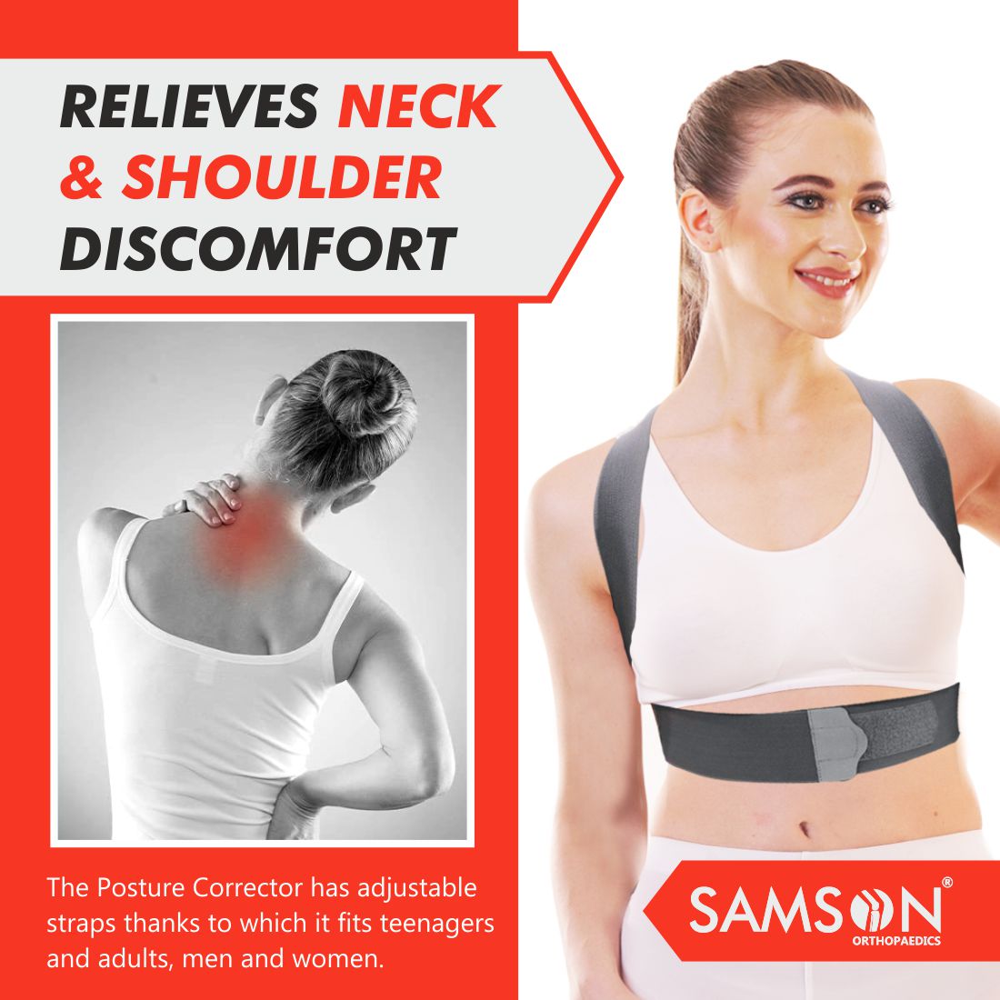 Ceinture correctrice de posture | Soutien de la colonne vertébrale et du corps pour les douleurs au dos, aux épaules et à la nuque