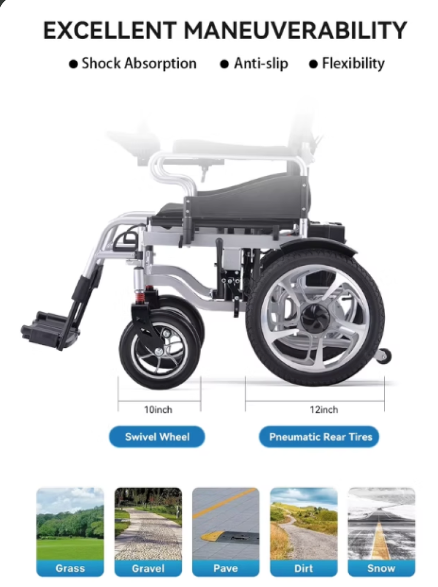 fauteuil roulant électrique pliant pour enfants