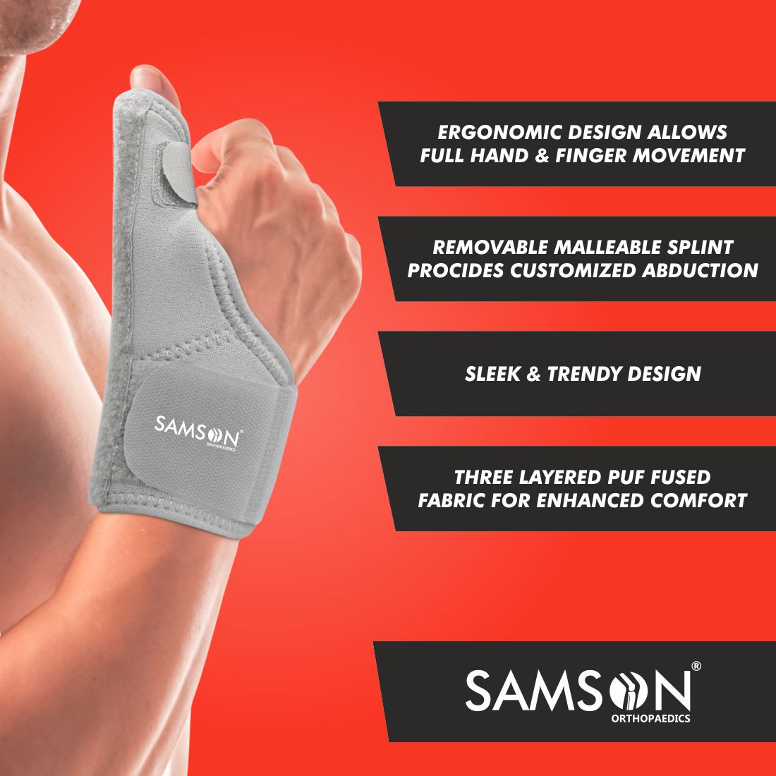 Attelle spica pour pouce