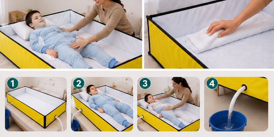 bain de douche pour enfant et adulte