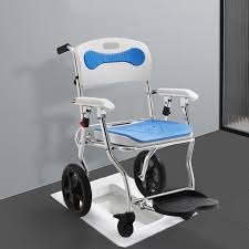 CHAISE DE DOUCHE ROULANTE MULTIFONCTION EN ALUMINIUM