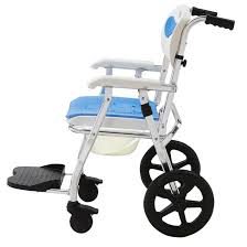 CHAISE DE DOUCHE ROULANTE MULTIFONCTION EN ALUMINIUM